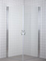 Dusjhjørne m/like dører i frostet glass 90 x 90 x 190 cm